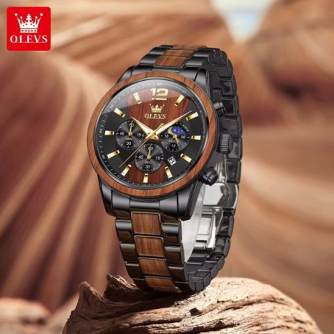 OLEVS 3645 Men’s Watch-Black