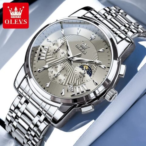 OLEVS 2892 Chronograph Mens Watch-Gray