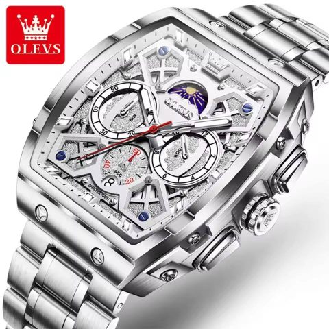 Olevs 2942 Watch  For Men - Silver