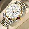 OLEVS 2951 Chronograph Mens Watch-Gold White