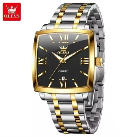Olevs 2969 Watch For Men – Silver Gold Black