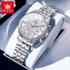 Olevs 3669 Watch For Woman - Silver Blue