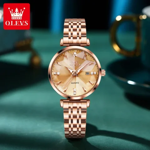 Olevs 5536 Watch For Woman - Rose Gold
