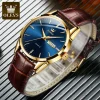 Olevs 6898 Watch For Men – Blue