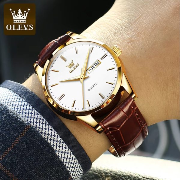 Olevs-6898-minimalist-design-leather-strap-watch-for-Mens-Brown-Silver-1