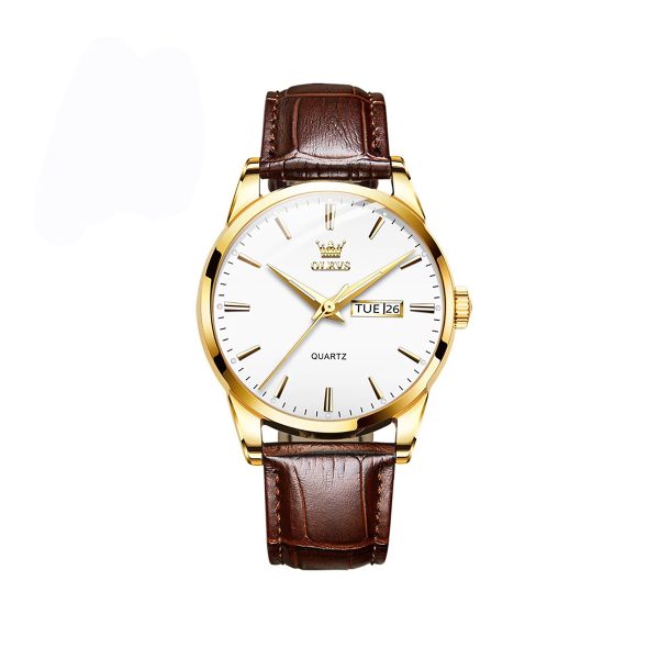 Olevs 6898 Watch For Men – White