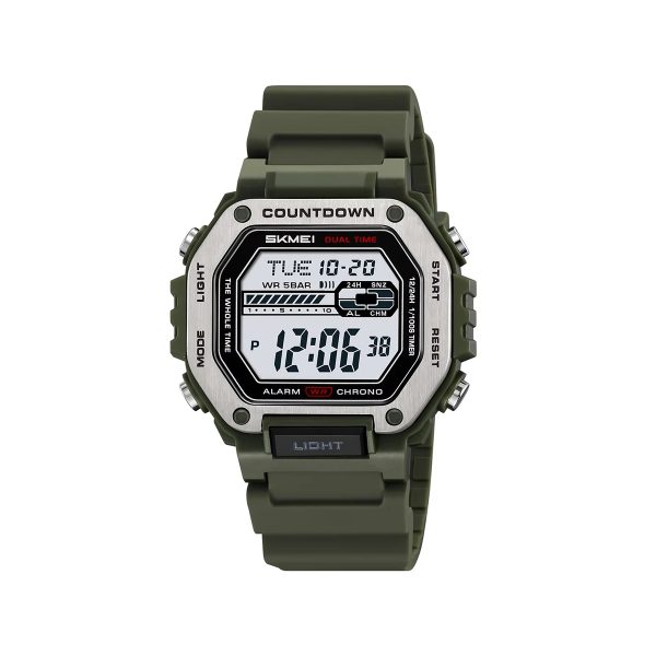 SKMEI 2522 Electronic Sports Men’s Watch-Green