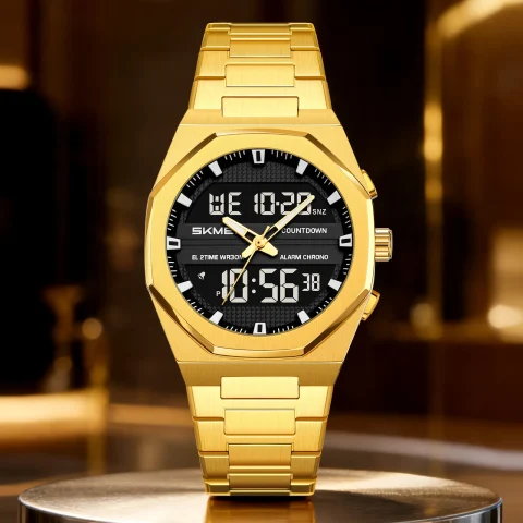 Skmei 2426 for men-Golden Black