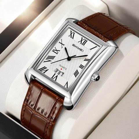 Skmei 2575 Watch For Men-Brown White