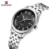 Naviforce 9255 Watch For Men - Silver Black