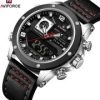 Naviforce 9236 Watch For Men - Black Red