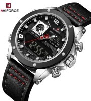 Naviforce 9236 Watch For Men - Black Red