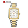 CURREN 8457 Watch For Men's - Golden Silver and White