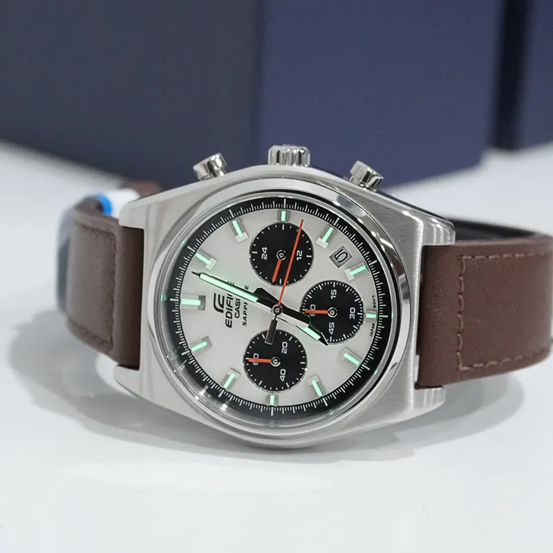 Casio Edifice EFB-730L-7AV Motorsports Chronograph Leather Men's Watch 4 Casio Edifice EFB-730L-7AV Motorsports Chronograph Leather Men's Watch