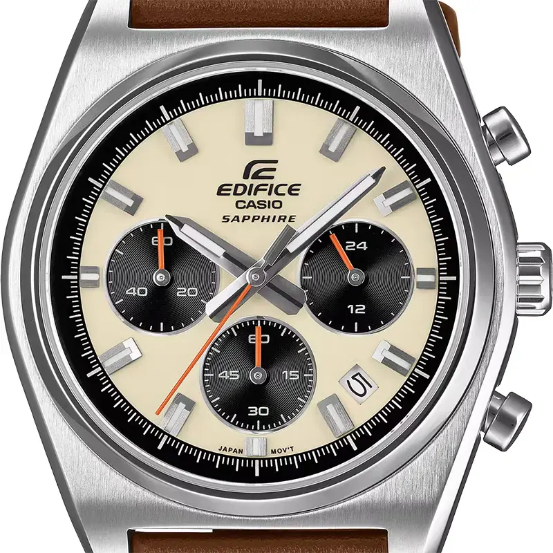 Casio Edifice EFB-730L-7AV Motorsports Chronograph Leather Men's Watch 8 Casio Edifice EFB-730L-7AV Motorsports Chronograph Leather Men's Watch