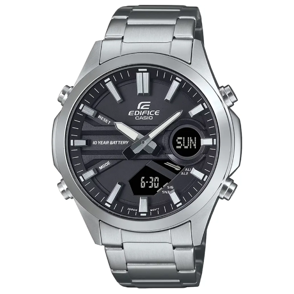 Casio Edifice EFV-C120D-1A Combination Analog-Digital Stainless Steel Men's Watch Casio Edifice EFV-C120D-1A Men's Watch