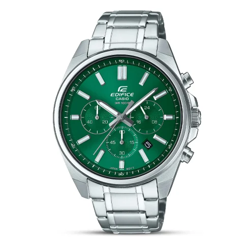 Home With AJAX Casio Edifice Green Dial Chronograph Men's Watch EFV-650D-3AVUDF