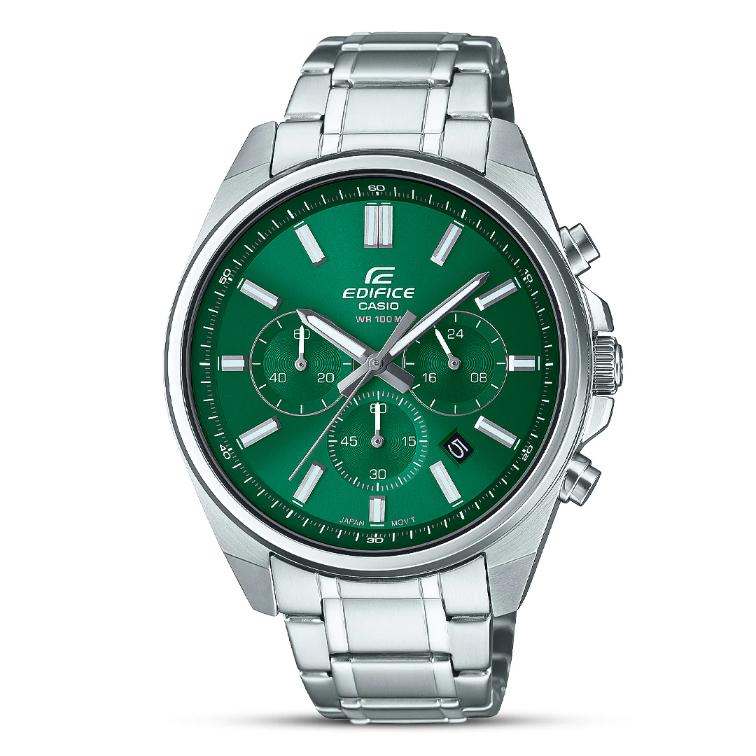 Casio Edifice Green Dial Chronograph Men's Watch EFV-650D-3AVUD Casio Edifice Green Dial Chronograph Men's Watch EFV-650D-3AVUDF