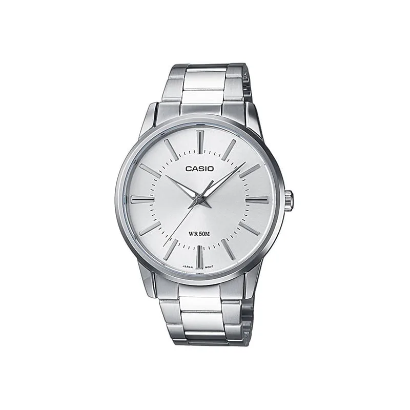 Casio MTP-1303D-7AVDF Men's White Dial Stainless Steel Watch Casio MTP-1303D-7AVDF Men's White Dial Stainless Steel Watch