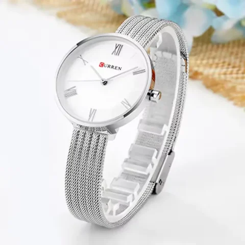 Curren 9020 Watch For Women-Silver