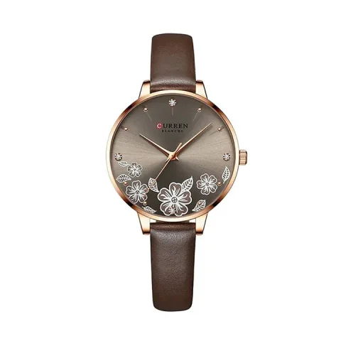 Curren 9068 Watch For Women-Coffee