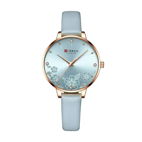 Curren 9068 Watch For Women-Light Blue