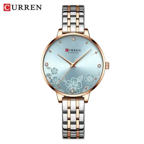 Curren 9068 Watch For Women-Rose Blue