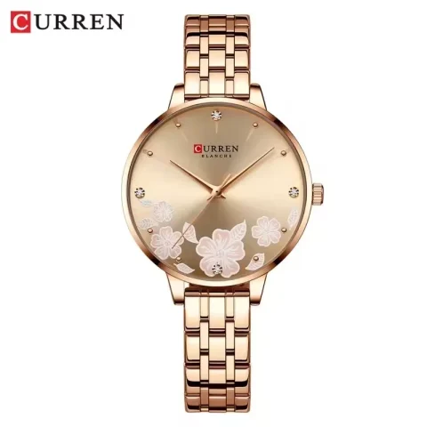 Curren 9068 Watch For Women- Rose Gold