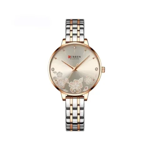 Curren 9068 Watch For Women-Silver Rose