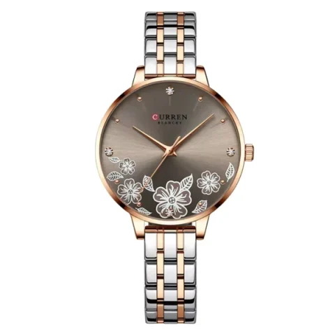 Curren 9068 Watch For Women-Silver Rose Gray