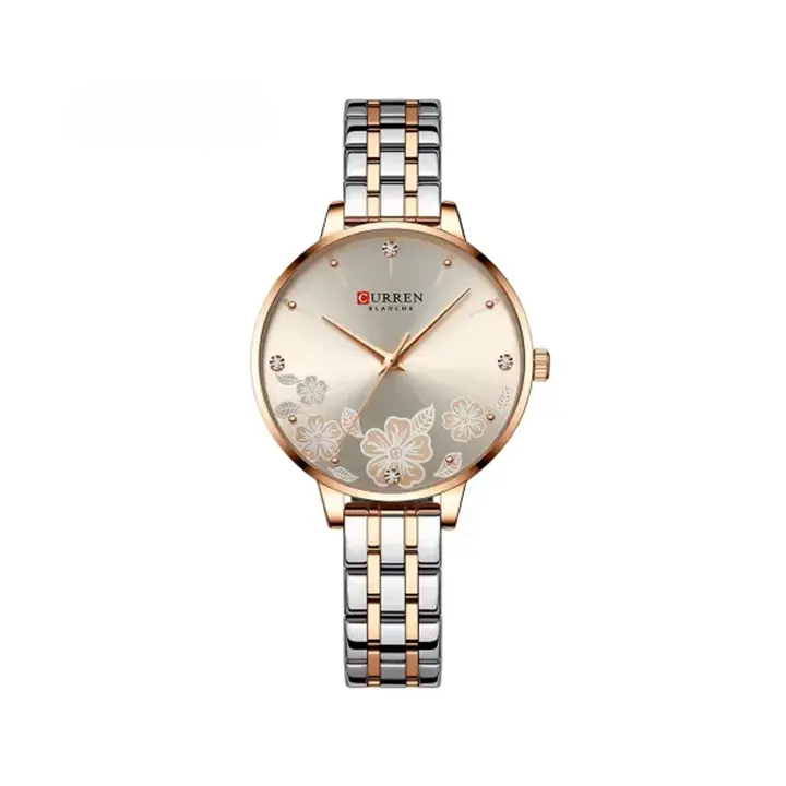 Curren 9068 Chain Watch For Women-Silver Rose Curren 9068 Watch For Women-Silver Rose