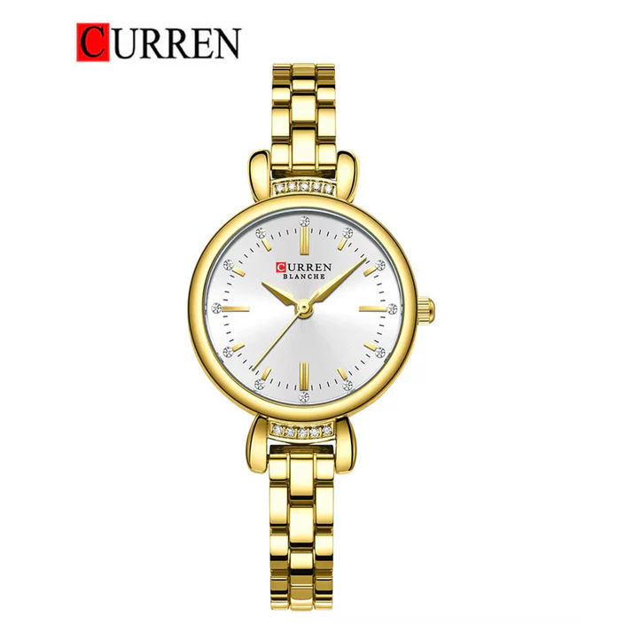 Curren 9098 Watch For Women - Gold White Curren 9098 Watch For Women - Gold White