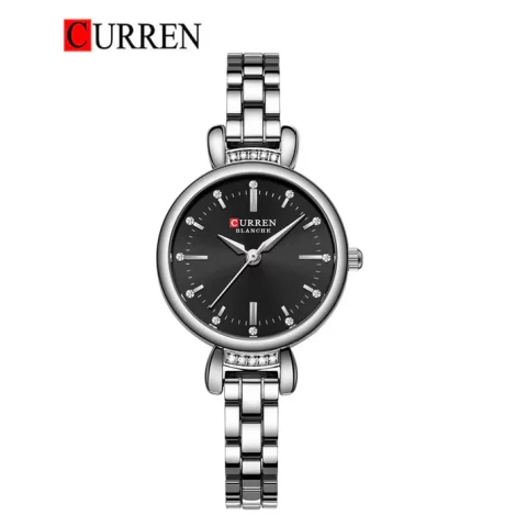 Curren 9098 Watch For Women - Silver Black