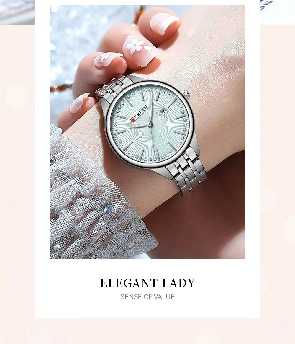 Curren 9099 Watch For Women - Silver 1 Curren 9099 Watch For Women - Silver