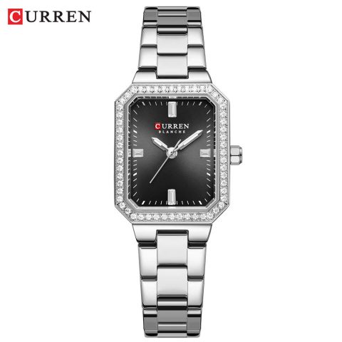Curren 9102 Watch For Women - Silver Black