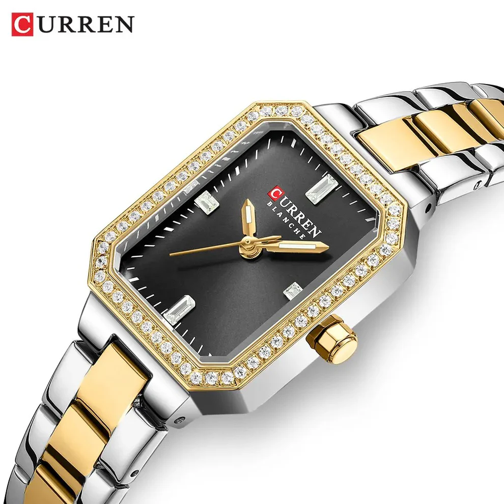 Curren 9102 Watch For Women - Silver Gold Black1 Curren 9102 Watch For Women - Silver Gold Black1