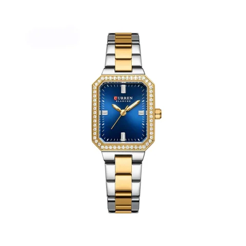 Curren 9102 Watch For Women - Silver Gold Blue11