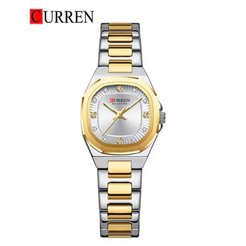Curren 9104 Watch For Women - Siver Gold