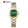 Curren 9104 Watch For Women - Siver Gold Green1