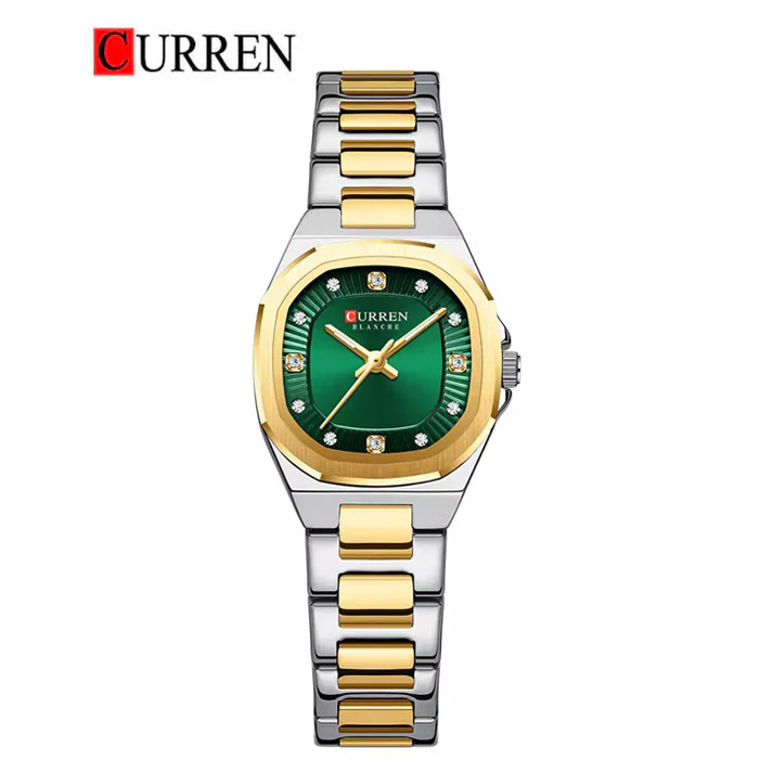 Curren 9104 Watch For Women - Siver Gold Green Curren 9104 Watch For Women - Siver Gold Green1