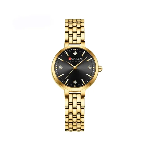 Curren 9106 Watch For Women-Gold Black
