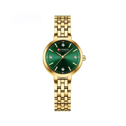 Curren 9106 Watch For Women-Gold Green