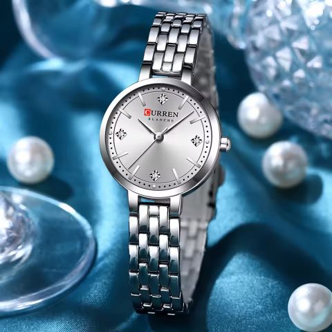 Curren 9106 Watch For Women-Silver