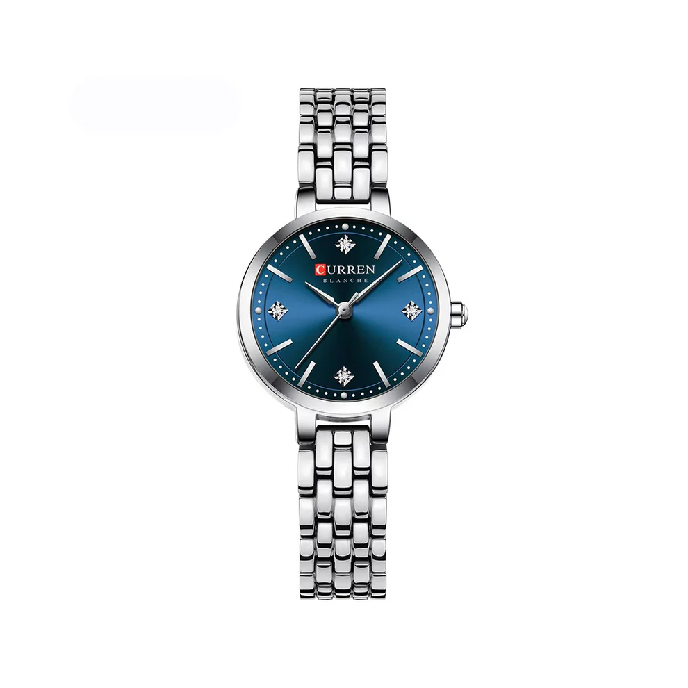 Curren 9106 Watch For Women-Silver Blue Curren 9106 Watch For Women-Silver Blue