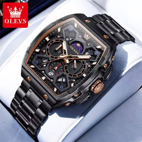 OLEVS 2942 Watch For Men - Black Rose
