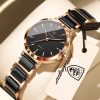 POEDAGAR 505 Luxury Quality Women’s Quartz Watch – Rose Gold Black