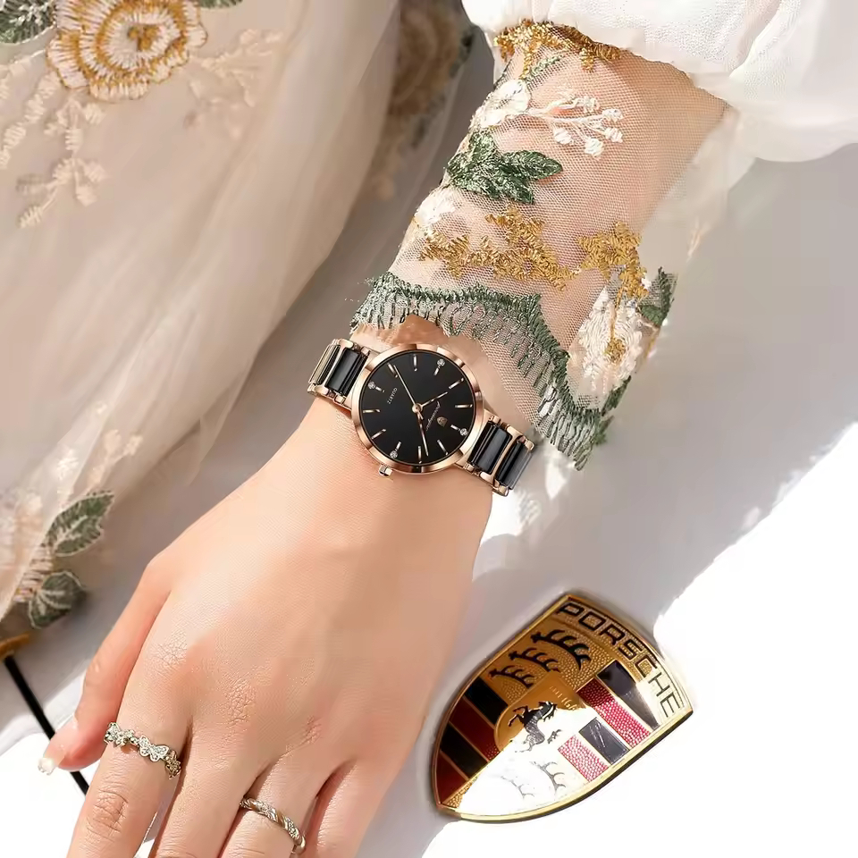 POEDAGAR 505 Luxury Quality Women’s Quartz Watch – Rose Gold Black 3 POEDAGAR 505 Luxury Quality Women’s Quartz Watch – Rose Gold Black