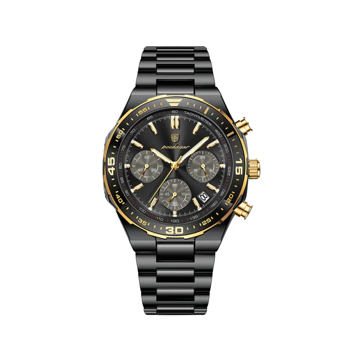 POEDAGAR 697 Men’s Chronograph Watch - Full Black POEDAGAR 697 Men’s Chronograph Watch - Full Black