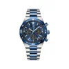 Home With AJAX POEDAGAR 697 Men’s Chronograph Watch - Silver Blue