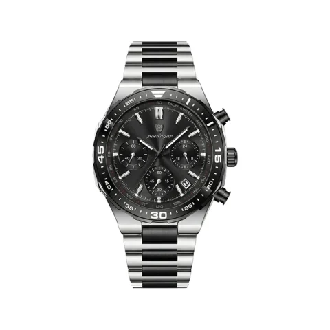 POEDAGAR 697 Men’s Chronograph Watch - Totone Black